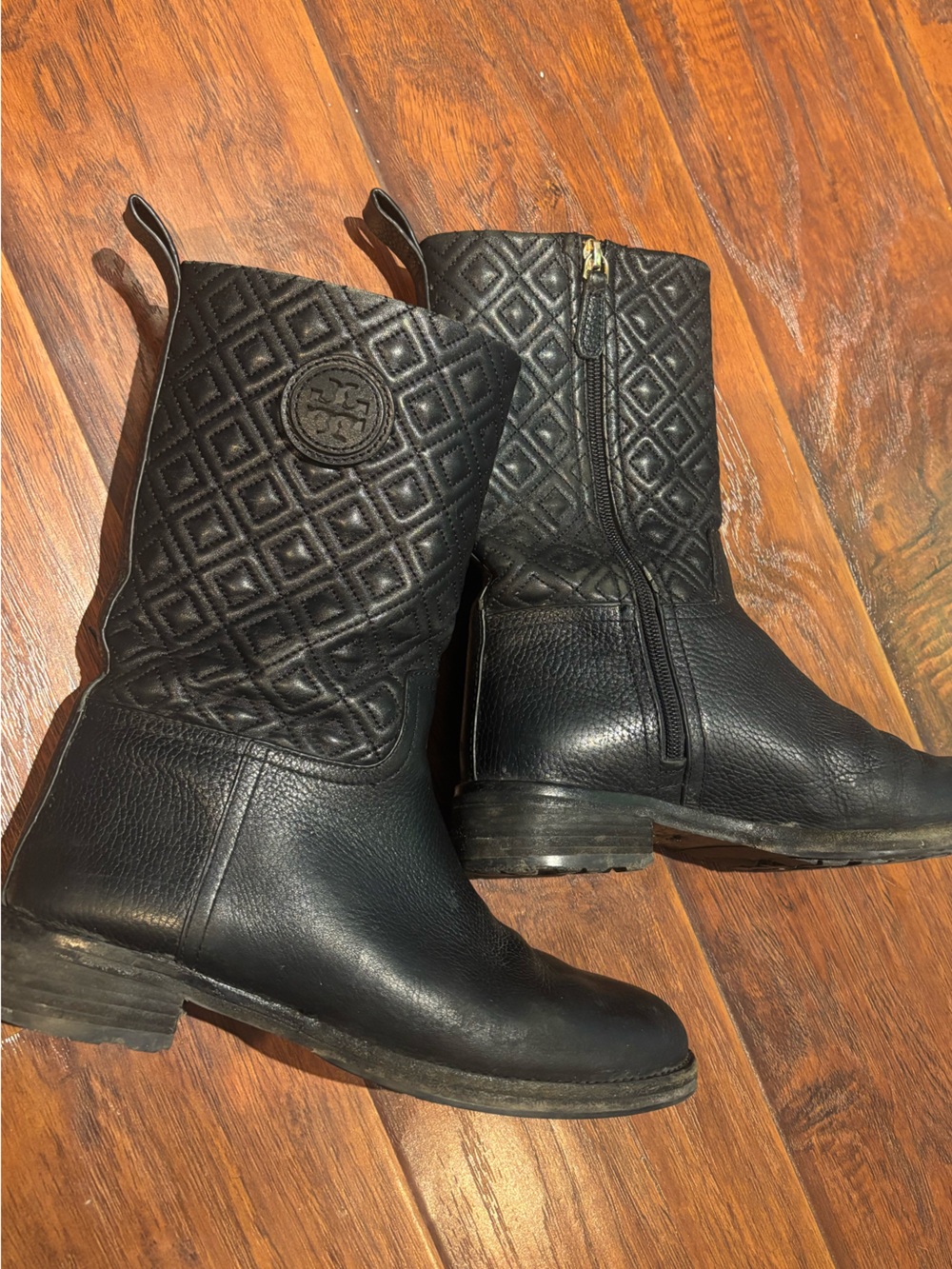 Tory Burch moto boots